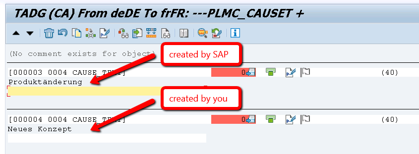 Table as seen in transaction SE63