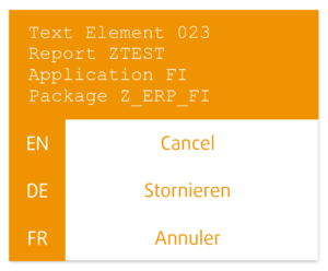 A language vector in SAP Translation Hub's multilingual text repository