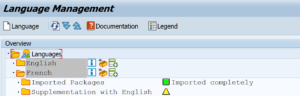 Language packs are the way to get SAP Standard screens translated.